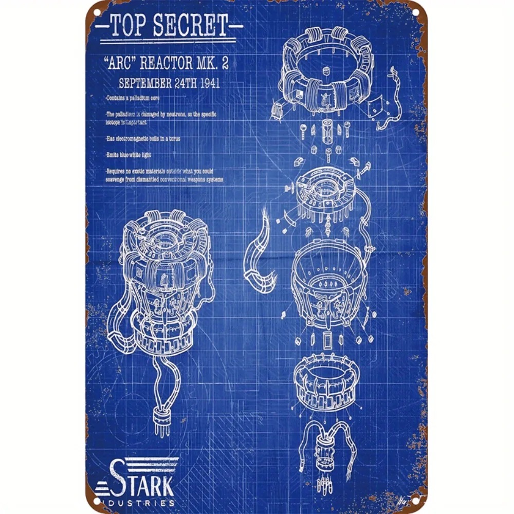 Tech Office Wall - CIFBUY Seni Dinding Aluminium Berteknologi Superhero