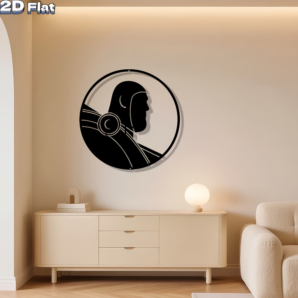 Tech Office Wall - CIFbuy ModernRobot Seni Dinding Logam Patung