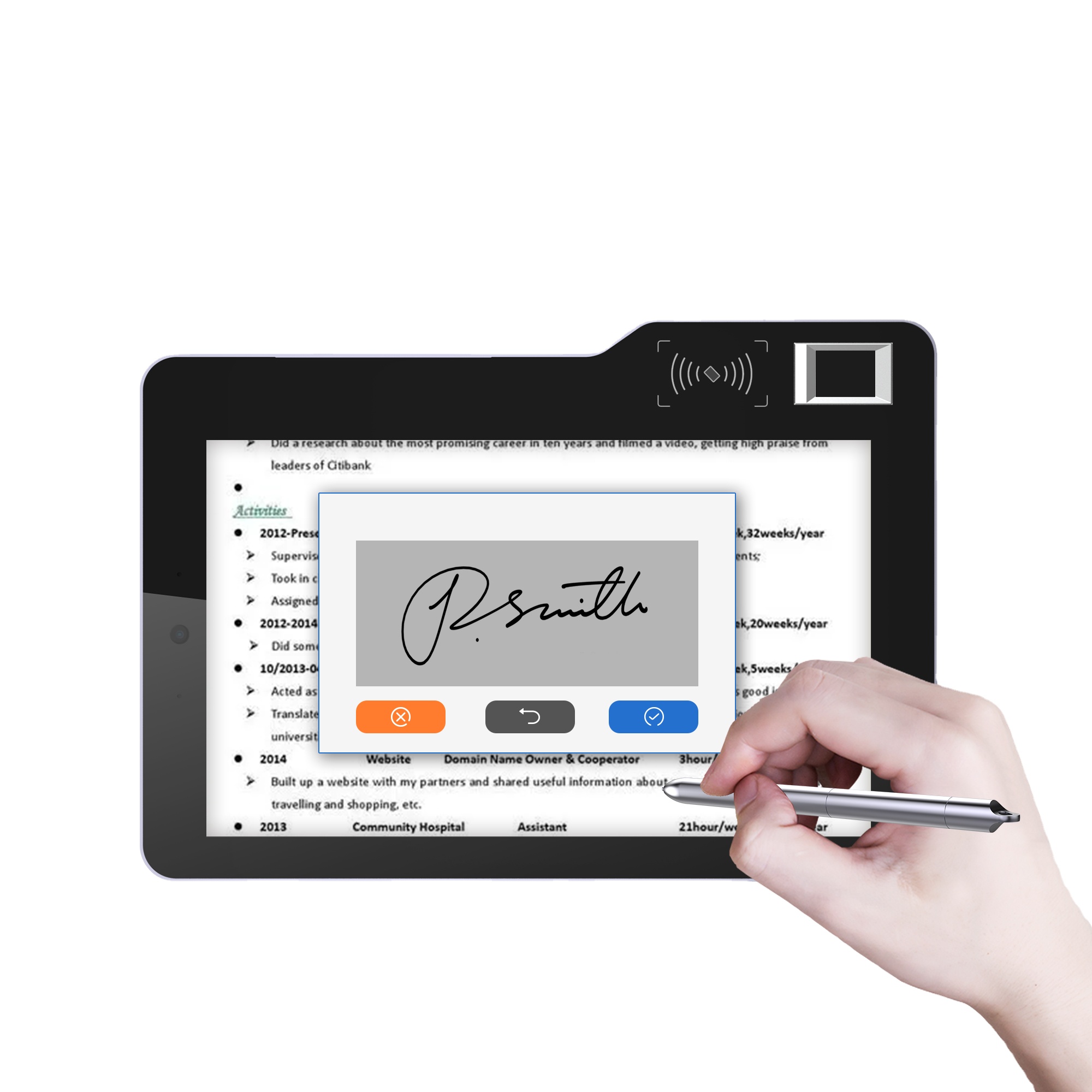Digital Signature Pad - Tablet Android MT610 10.1 Inci dengan