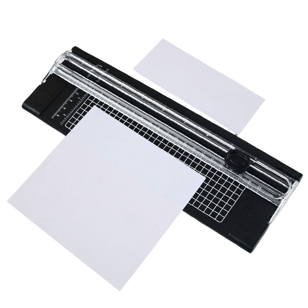 Paper Cutting Guillotine - Pemangkas Buku Tempel dengan Penggaris Tarik