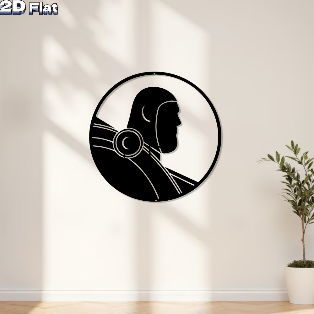 Seni Dinding Aluminium Robot M - Tech Office Wall ulasan dan harga