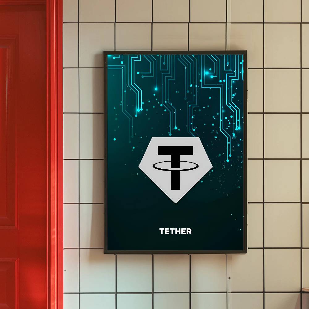 Poster Simbol Kripto Sirkuit T - Tech Office Wall ulasan dan harga
