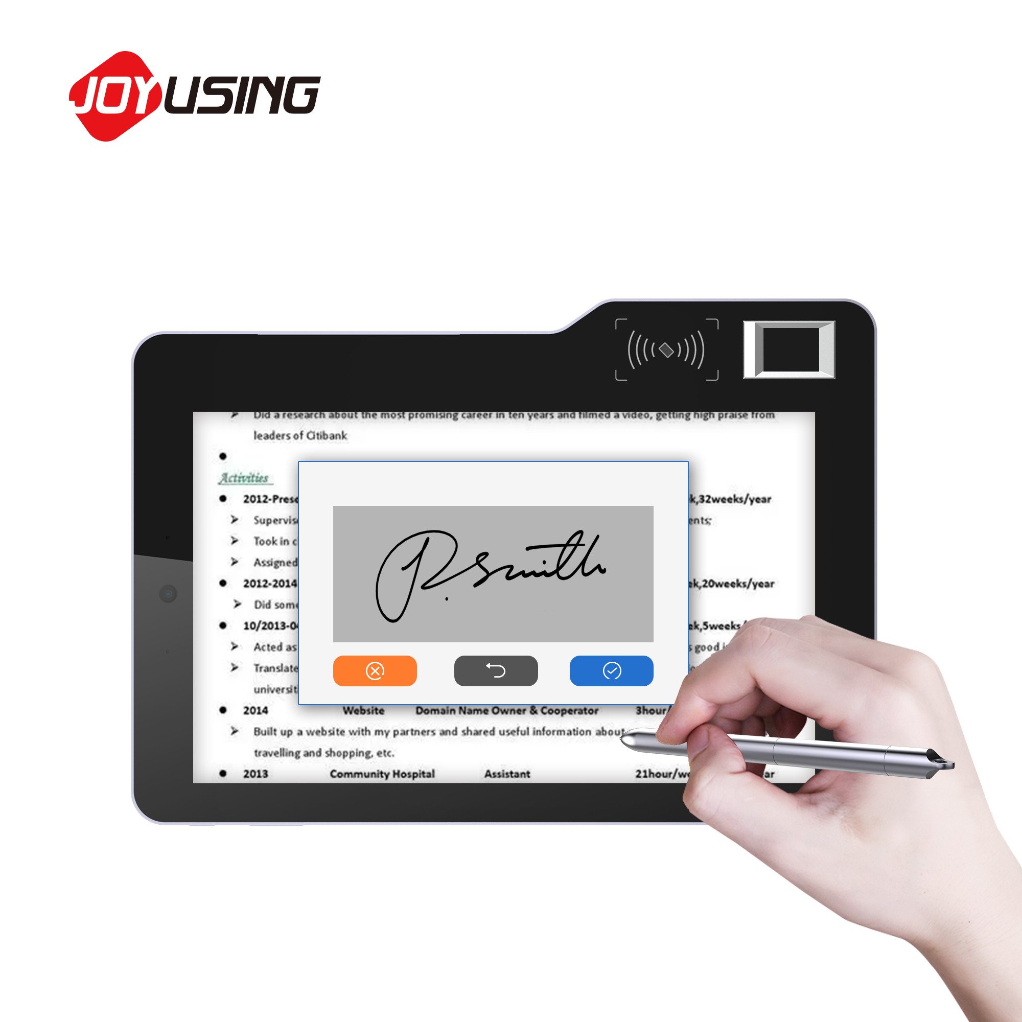 Tablet Android Biometrik Mobil - Digital Signature Pad ulasan dan harga