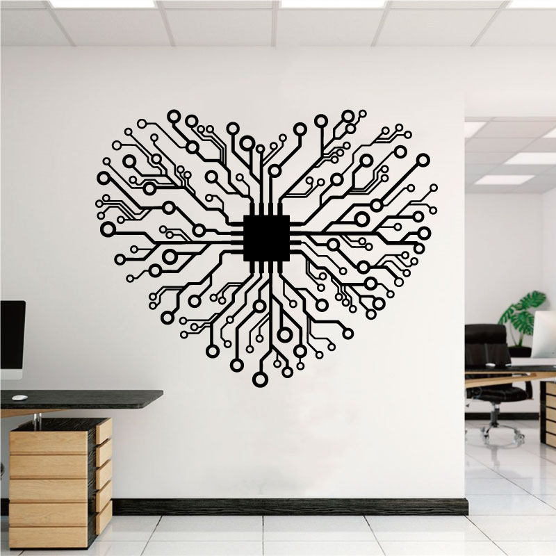Cinta Chip Teknologi Perusahaa - Tech Office Wall ulasan dan harga