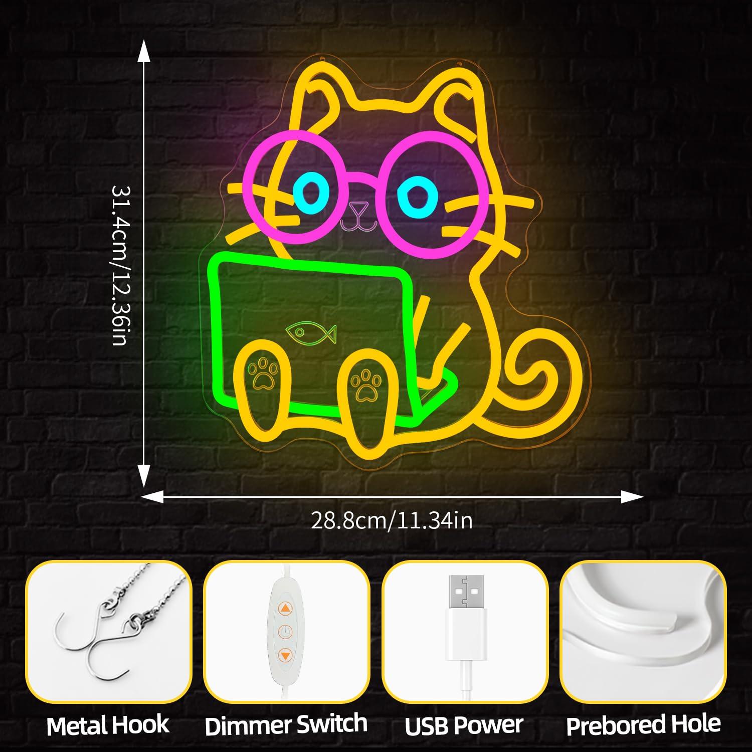 Lampu LED USB Neon Sign Laptop - Tech Office Wall ulasan dan harga